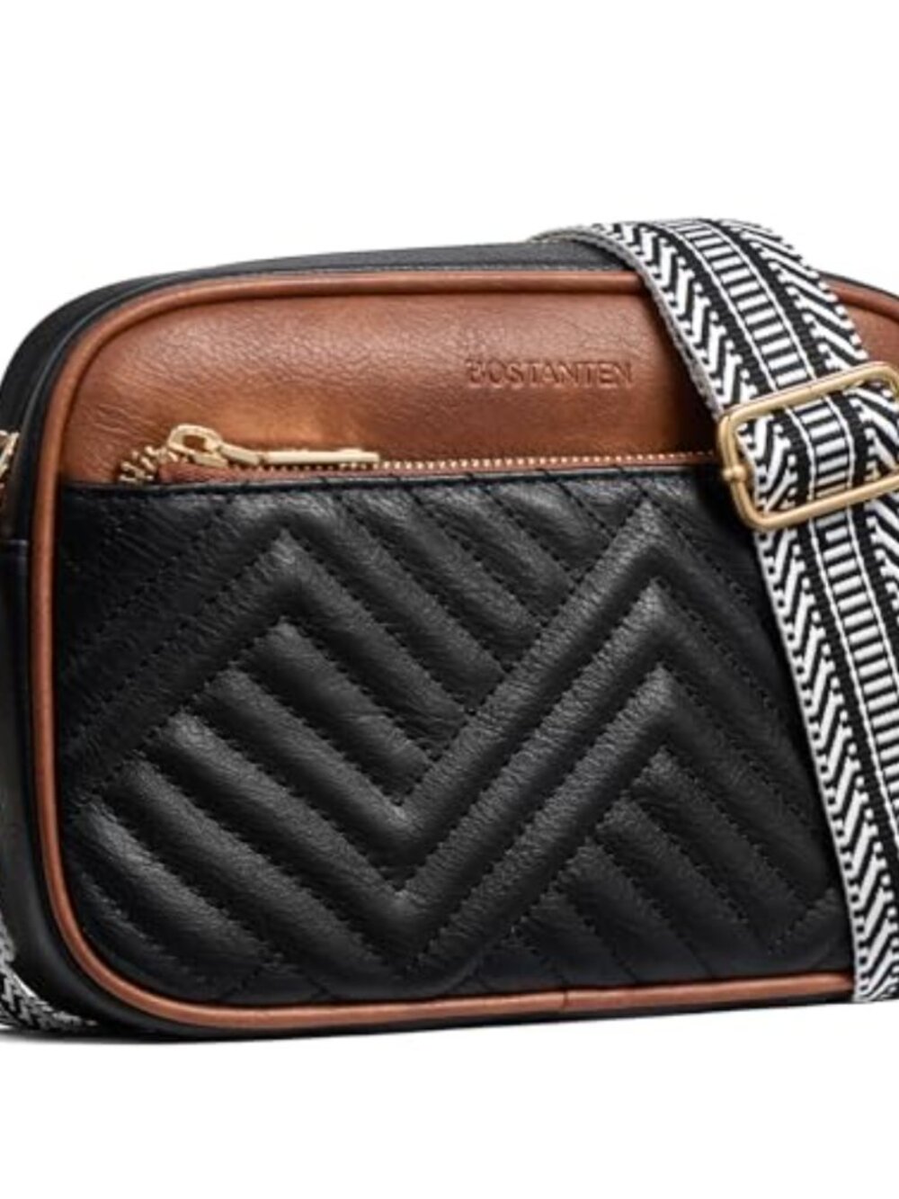 BOSTANTEN Crossbody Bag Vegan Leather Small Purse Detachable Strap